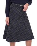 Grey and Navy Check skirt