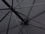 Double strength unisex black umbrella