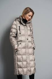 Long Down Coat with Detachable hood