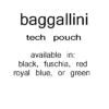 Baggallini Travel Red TECHNOLOGY travel pouch