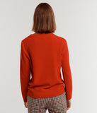 Red Sweater 100% cashmere AZOLLA